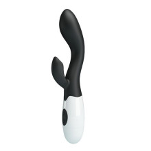 Vibrador Doble Estimulación de Pilas Brighty Negro