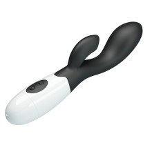 Vibrador Doble Estimulación de Pilas Brighty Negro