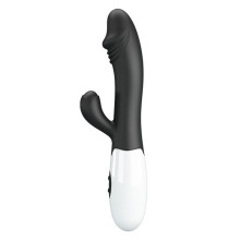 Vibrador Doble Estimulación De Pilas Snappy Negro