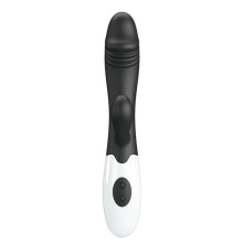Vibrador Doble Estimulación De Pilas Snappy Negro