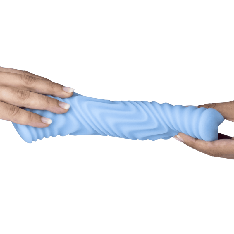 Masturbador Masculino Reutilizable Woomy Abstract Saucy Azul