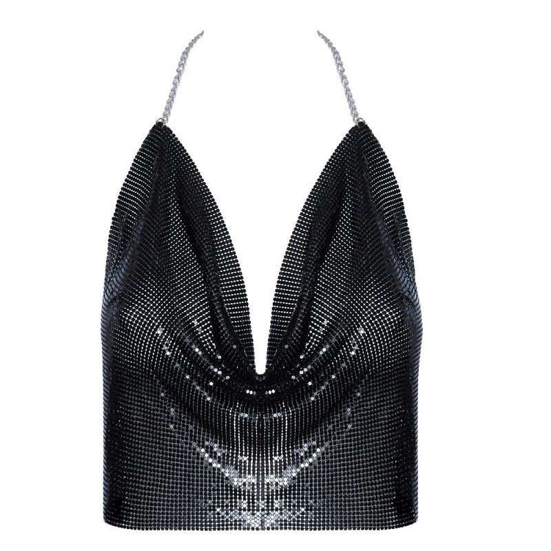 Top Metal Negro Cotelli