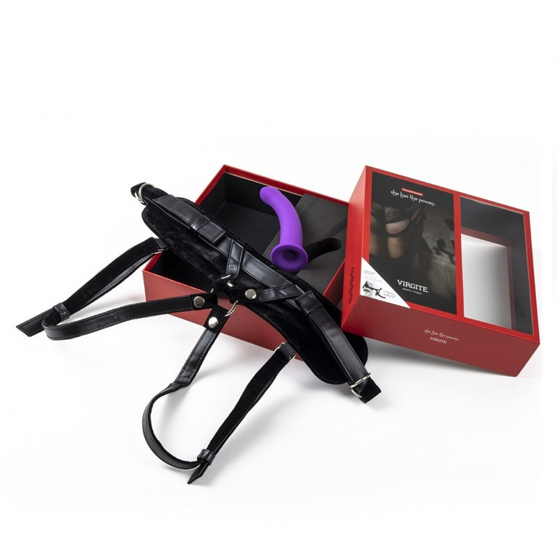 Arnés Femenino Silicona Morado M