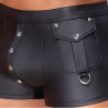 Bóxer Negro Bolsillos y Broches Nek