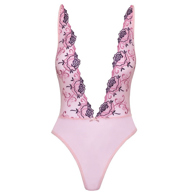 Body Rosa Bordado Kissable