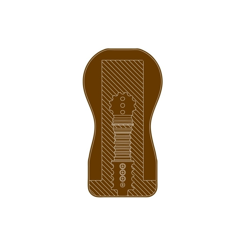 Masturbador Realístico Easy Rider Ano Dark