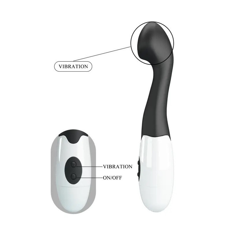 Vibrador De Pilas Pretty Love Charles Negro