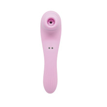 Succionador y Vibrador Recargable Smoooch Rosa
