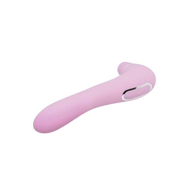 Succionador y Vibrador Recargable Smoooch Rosa
