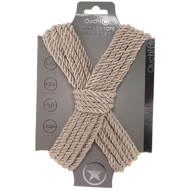 Atadura Cuerda Bondage Ouch 10 M Dorado
