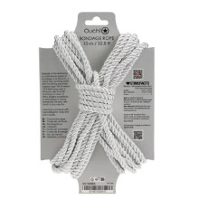 Atadura Cuerda Bondage Ouch 10 M Plateado