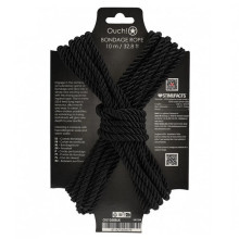 Atadura Cuerda Bondage Ouch 10 M Negro