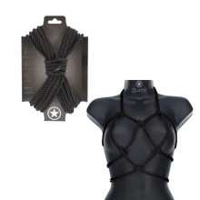 Atadura Cuerda Bondage Ouch 10 M Negro