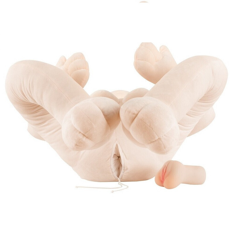 Peluche Muñeca Sentada Leona + Masturbador