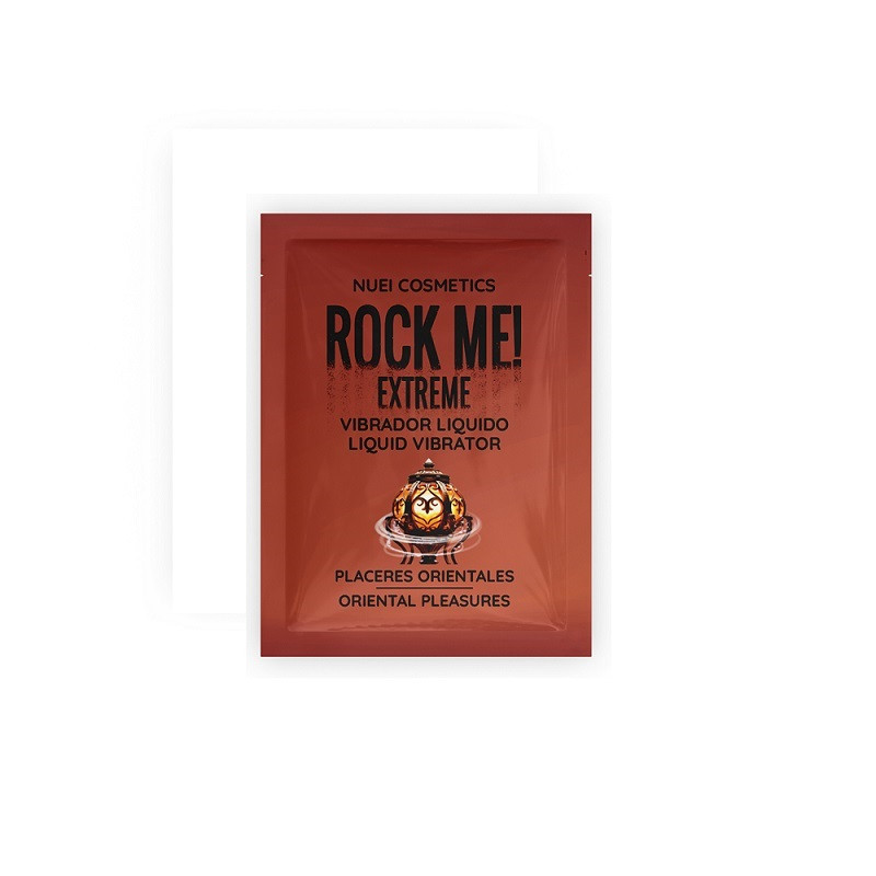 Vibrador Líquido Rock Me Extreme Placeres Orientales Nuei Sobre de 2 ml