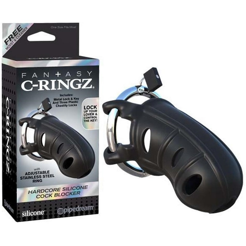 Jaula De Castidad C-Ringz Hardcore Silicone Cock Blocker