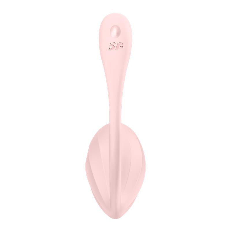 Huevo Vibrador APP Control Remoto Satisfyer Ribbed Petal Rosa