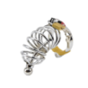 Jaula de Castidad con Dilatador de Uretra Corkscrew Impound