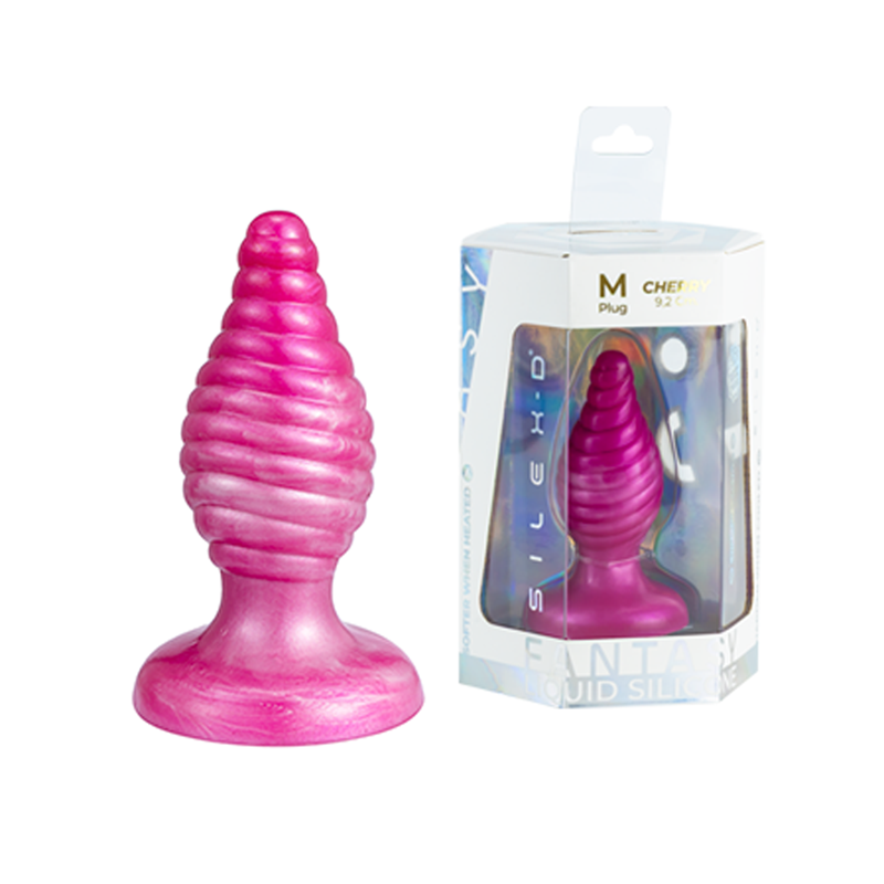Fantasy Plug Liquid Silicone Cherry Silexd M