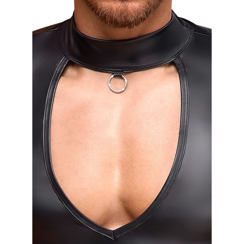 Camiseta Negra Anillo Cuello Nek