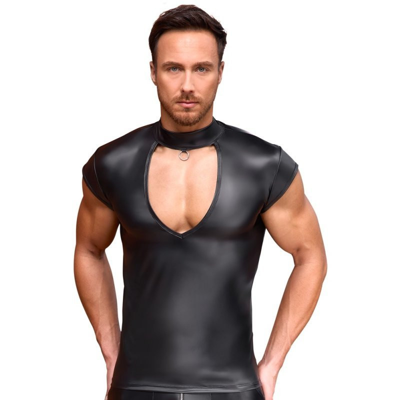 Camiseta Negra Anillo Cuello Nek