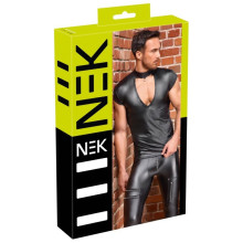 Camiseta Negra Anillo Cuello Nek