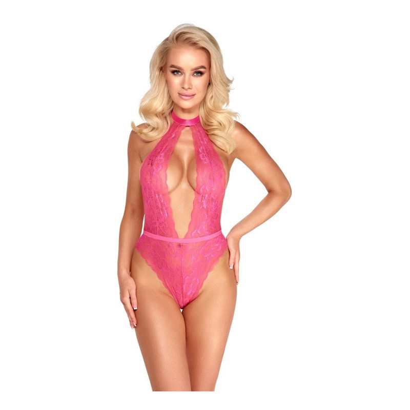 Body Encaje Rosa Lazo Trasero Kissable