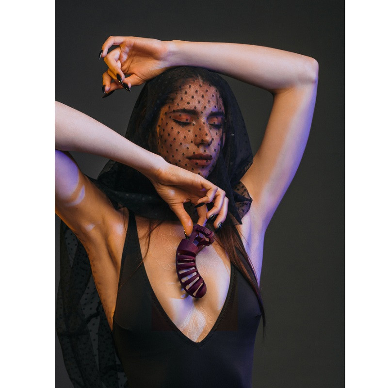 Jaula De Castidad Silicona Romello y Candado