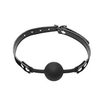 Mordaza Bola Maciza Silicona Fetish Tentation Negra