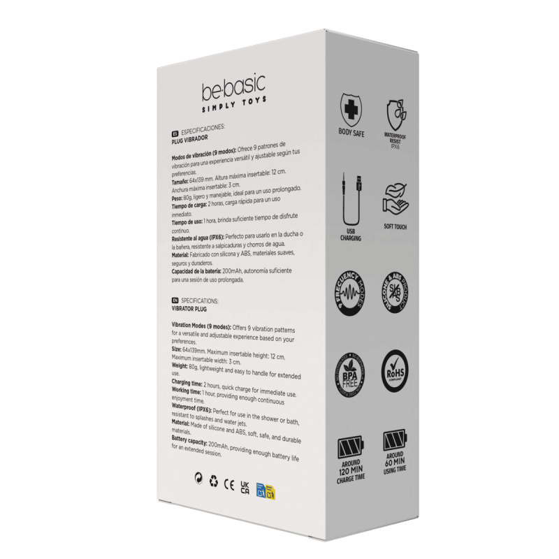 Vibrador Anal RC Pike Be Basic Rosa