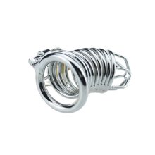 Jaula de Castidad Metal Anillo y Funda 004
