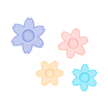 Set 4 Dilatadores Silicona Colores Teazers