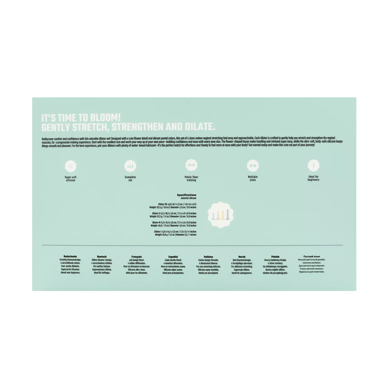 Set 4 Dilatadores Silicona Colores Teazers