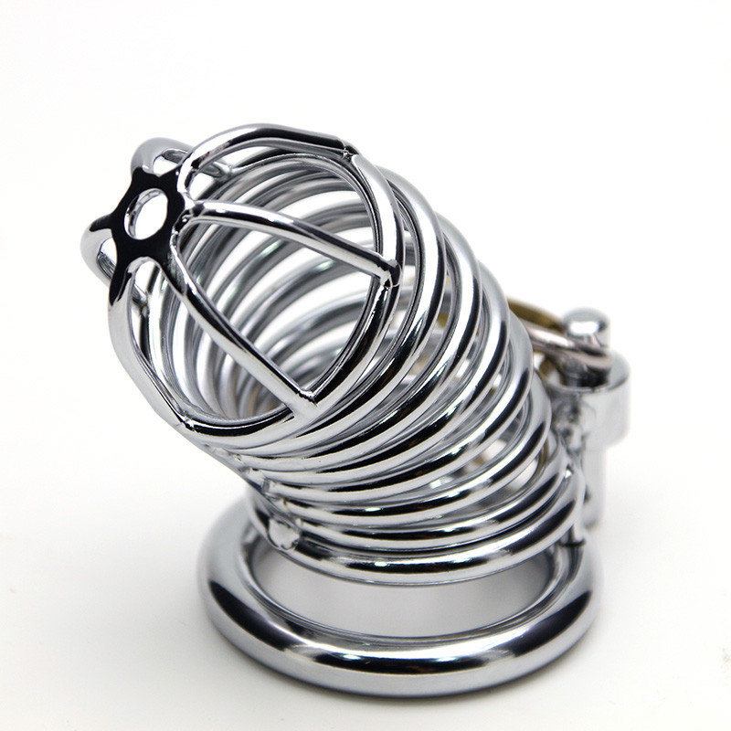 Jaula De Castidad Metal Funda y Anillo BDSM