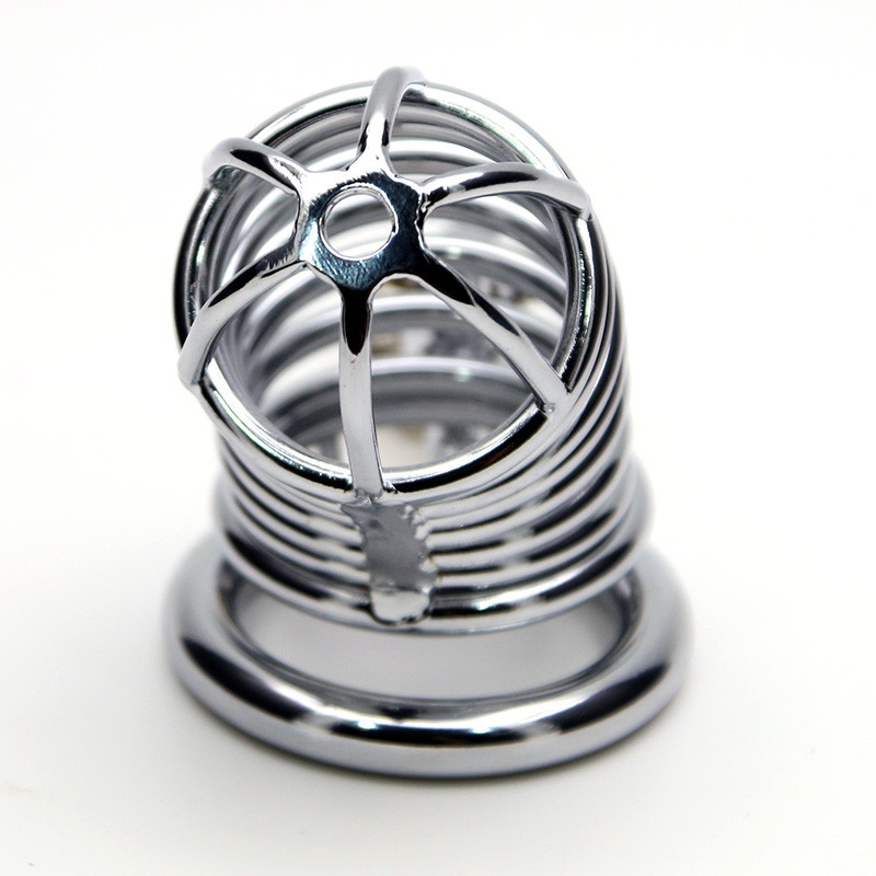 Jaula De Castidad Metal Funda y Anillo BDSM