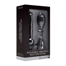 Hinchable Vibrating Silicone Dong Negro Ouch