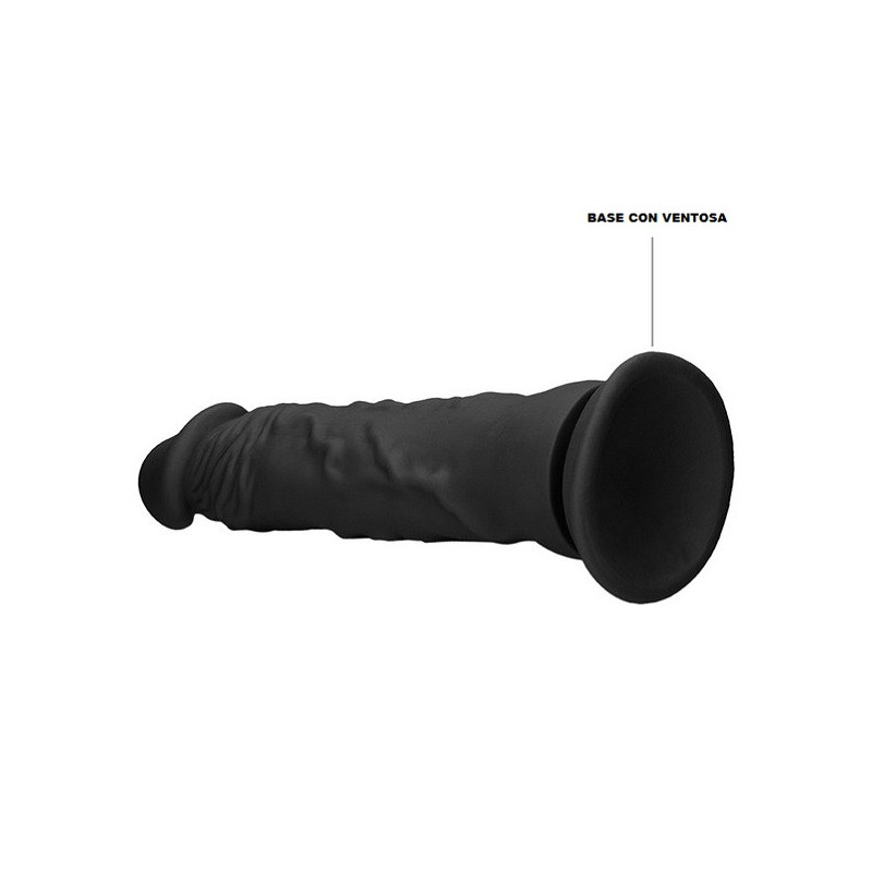 Dildo Realrock Flexible Negro 10