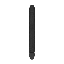 Double Dong Flexible Realrock Negro 14"