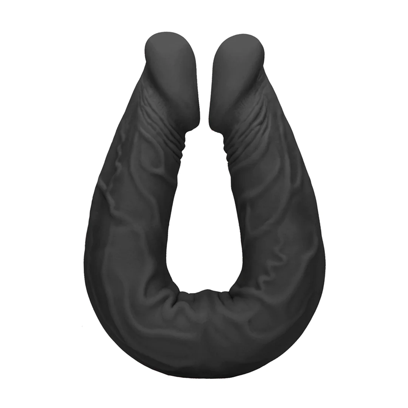 Double Dong Flexible Realrock Negro 14"