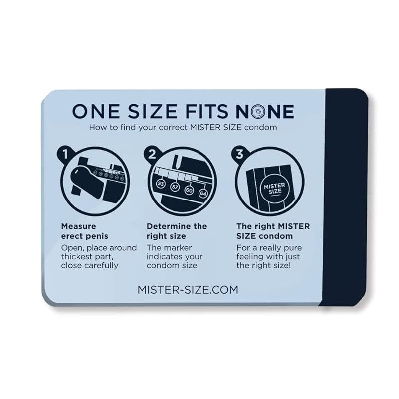 Medidor Pene Talla Preservativo Mister Size