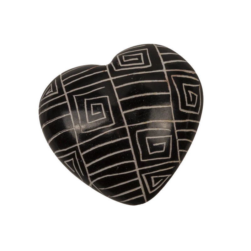 Corazón Esteatita Hand Made Kenia