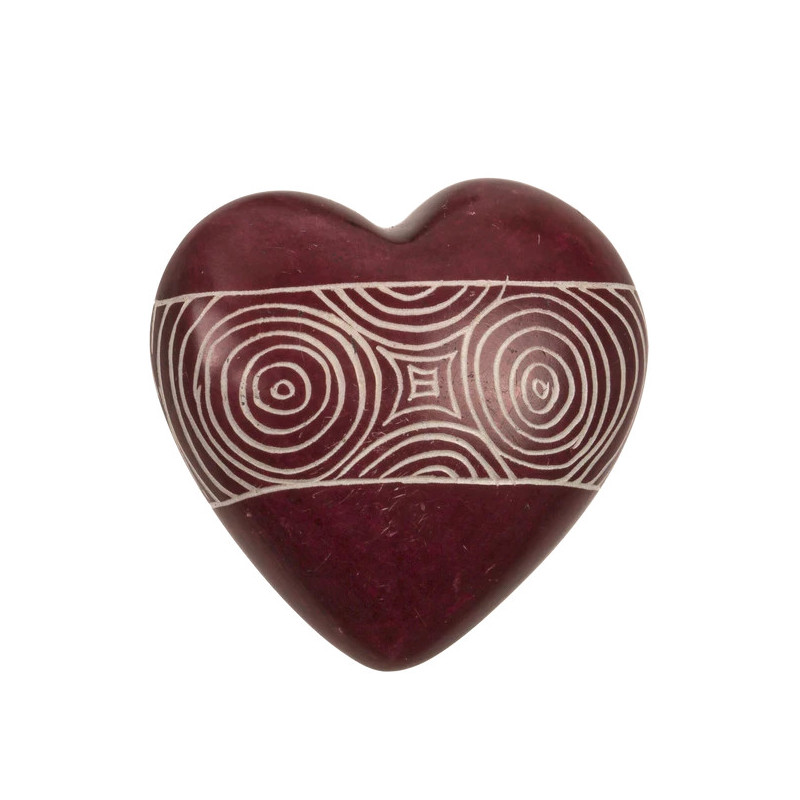 Corazón Esteatita Hand Made Kenia