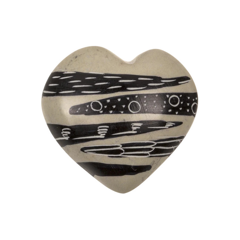 Corazón Esteatita Hand Made Kenia