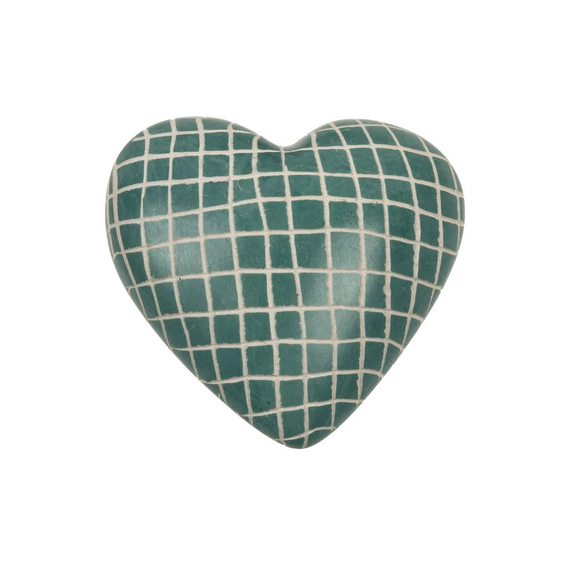 Corazón Esteatita Hand Made Kenia