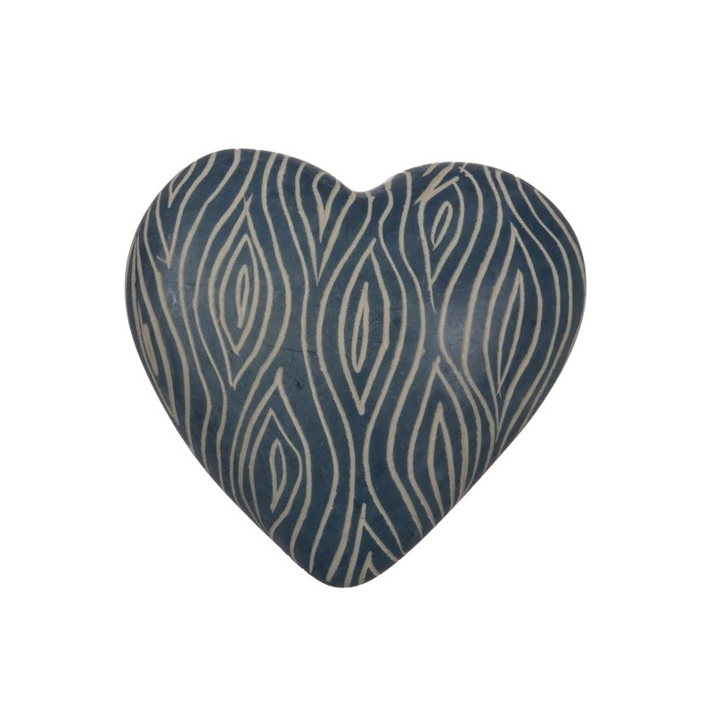 Corazón Esteatita Hand Made Kenia