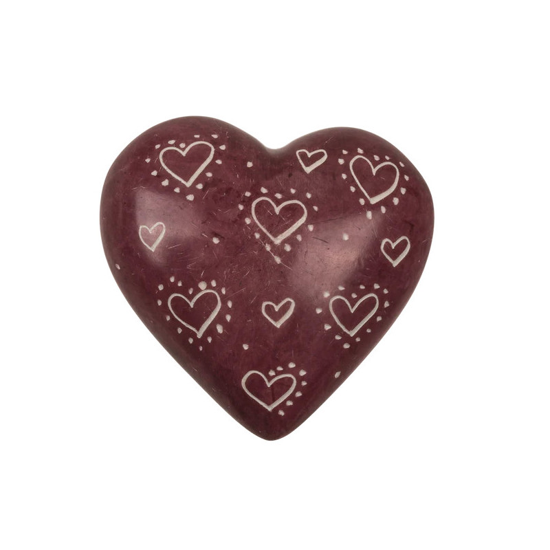 Corazón Esteatita Hand Made Kenia