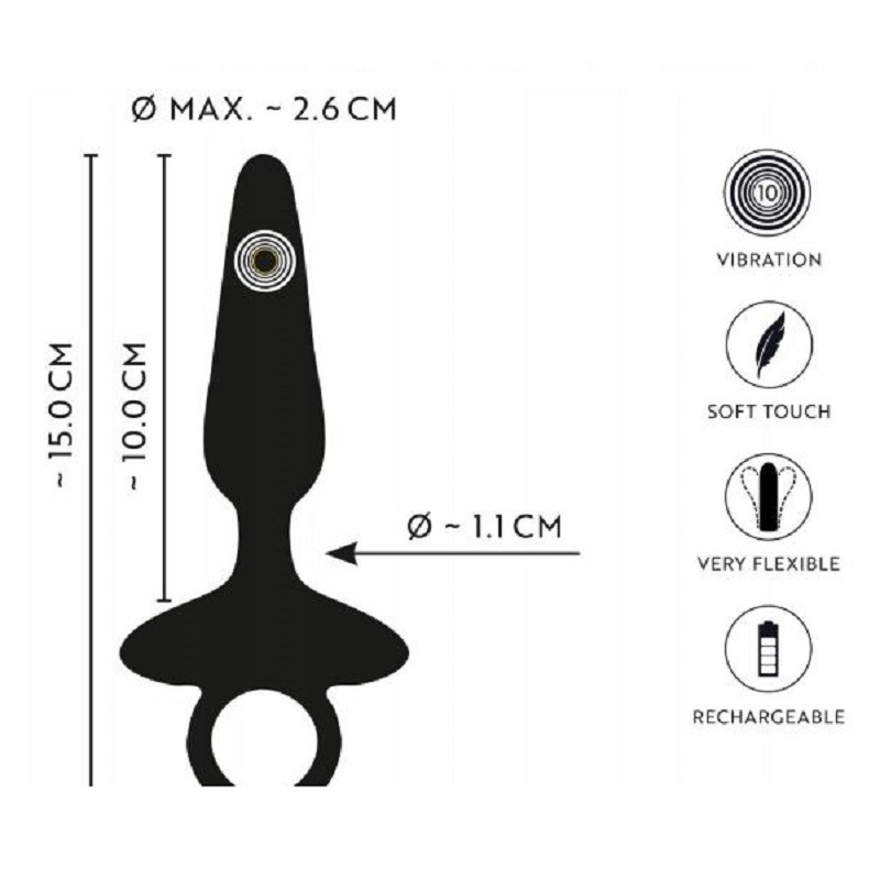 Flexible Butt Plug Vibrador Anos