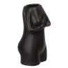 Jarrón Cerámica Cuerpo Mujer Negro