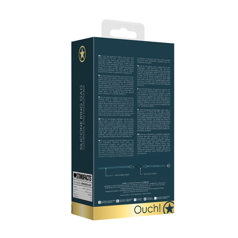 Mordaza Silicone Ring Gag Luxurious Verde Ouch