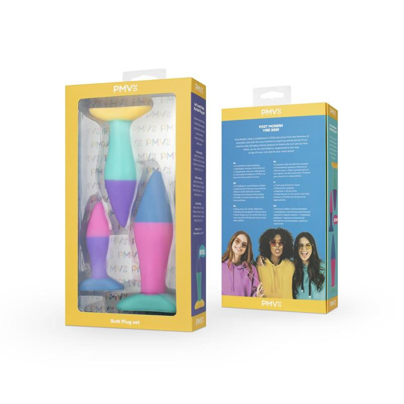 Kit 3 Plugs Anales Silicona PMV 20